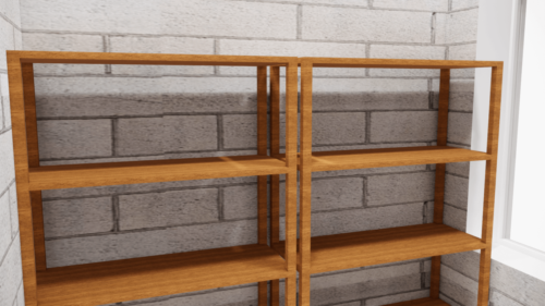 storage cupboard - shelves